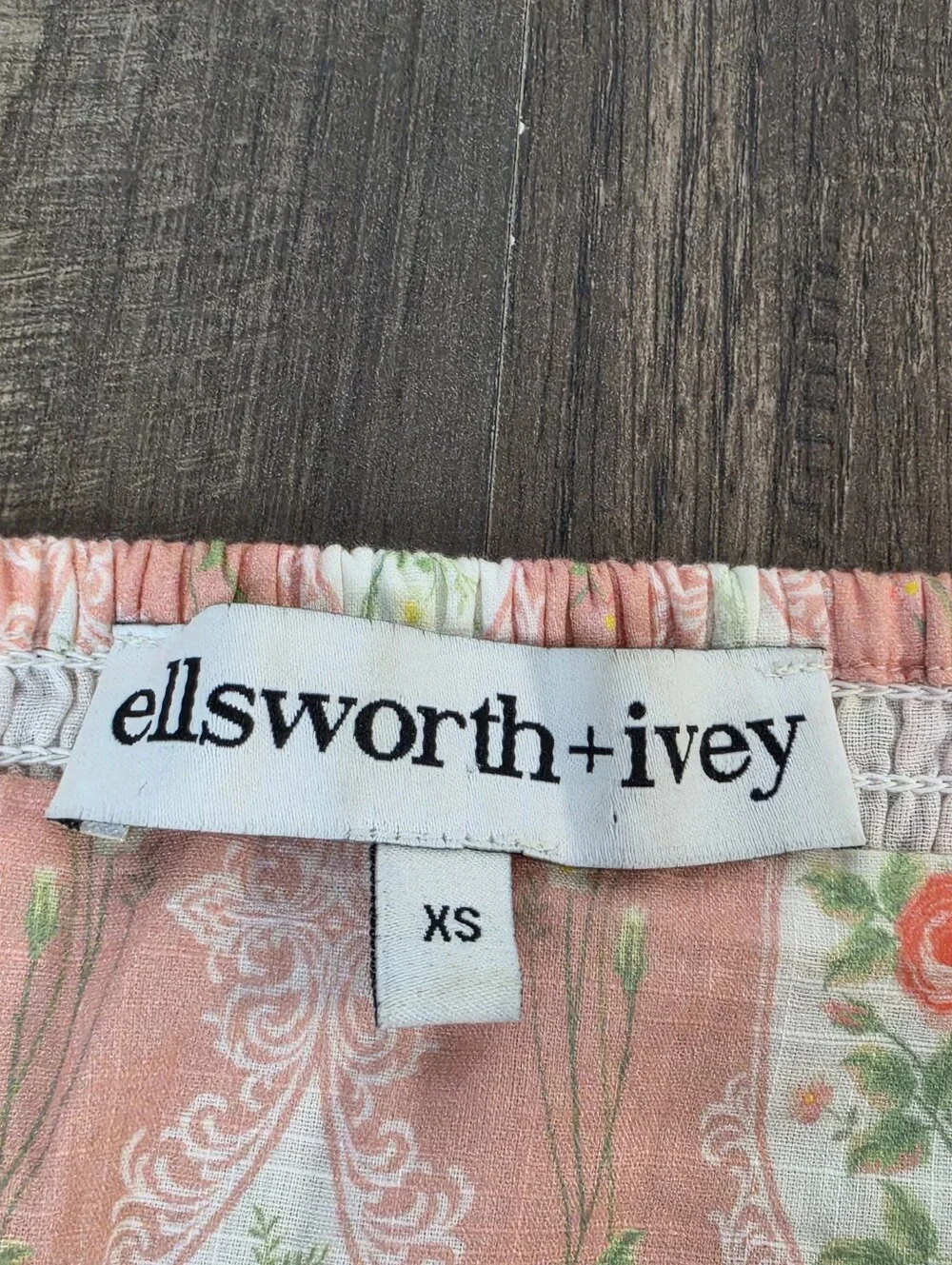 Ellsworth + Ivey Pink Floral Lace Babydoll Mini Dress Romantic Fairycore. XS